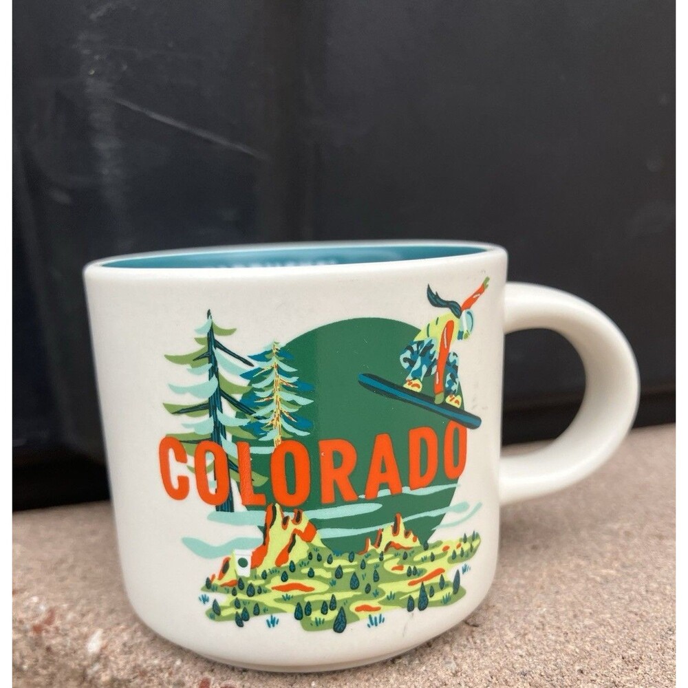 Starbucks Discovery Series Colorado 2 oz Mini Mug Ornament Skiing Camping